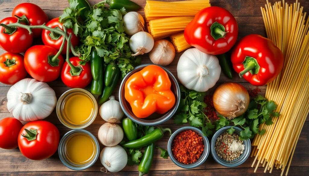 Mexican Spaghetti Ingredients