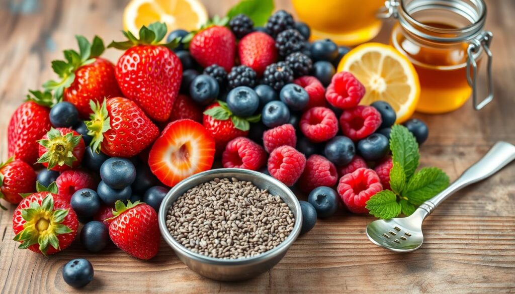 Berry Chia Jam Ingredients