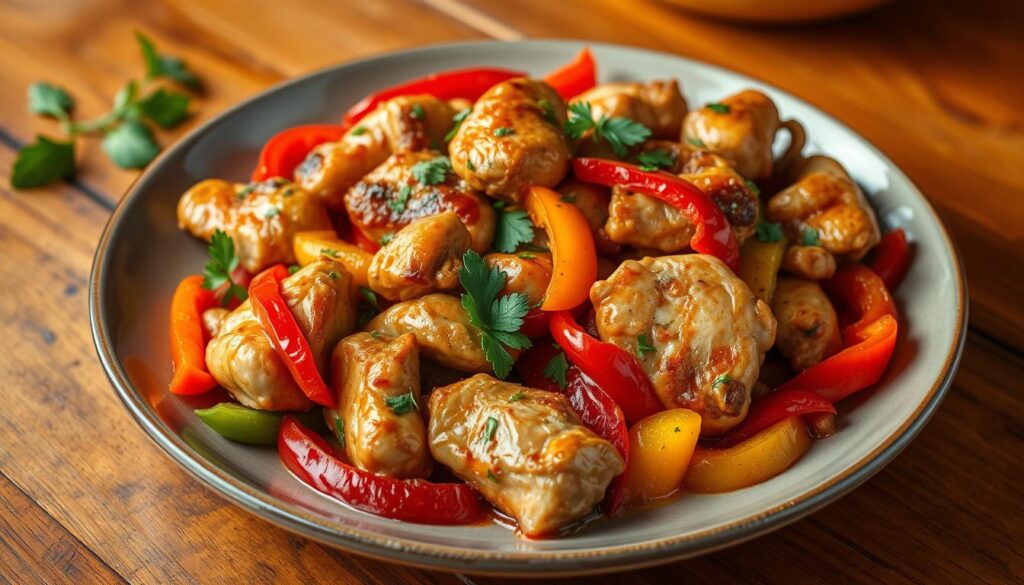 chicken and peppers recipe